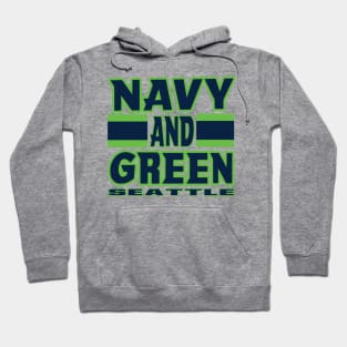 Seattle LYFE Navy and Green True Football Colors! Hoodie